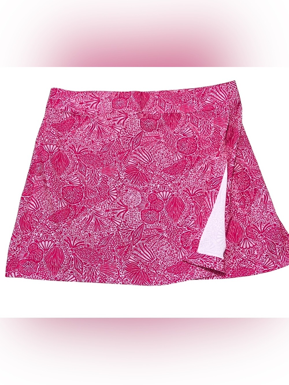 RipSkirt WAILEA Wrap Skirt Med Pink Floral Beach Cover Up Resort Adjustable - Picture 7 of 13